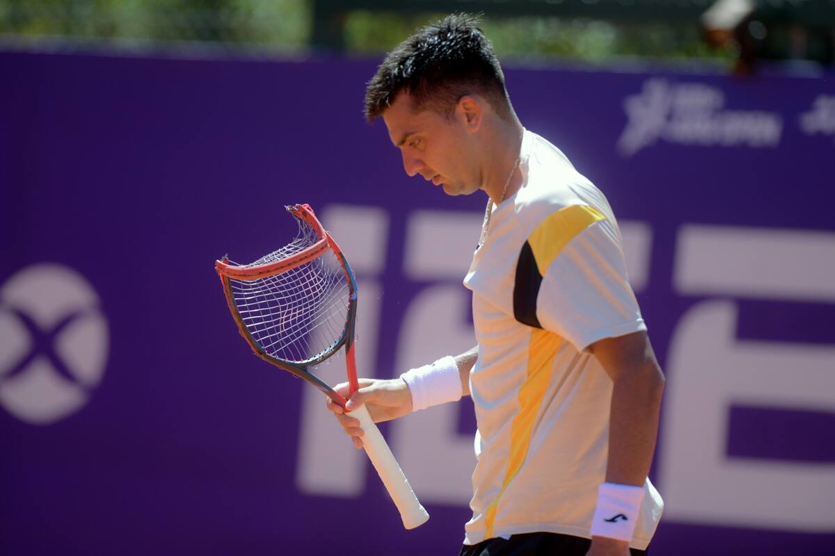 . El chillanejo le dijo adiós al Argentina Open. Foto: Agencia Aton.