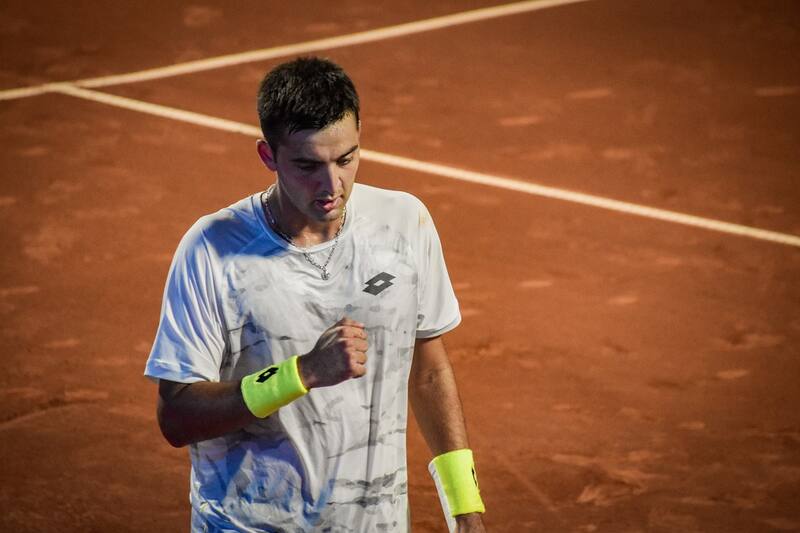 Está venciendo a Cristian Garin. Foto: Chile Open