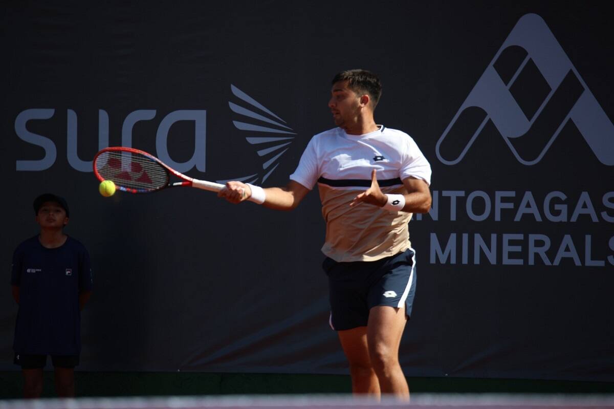 El chileno se quedó en cuartos de final. Foto: Prensa Challenger Antofagasta