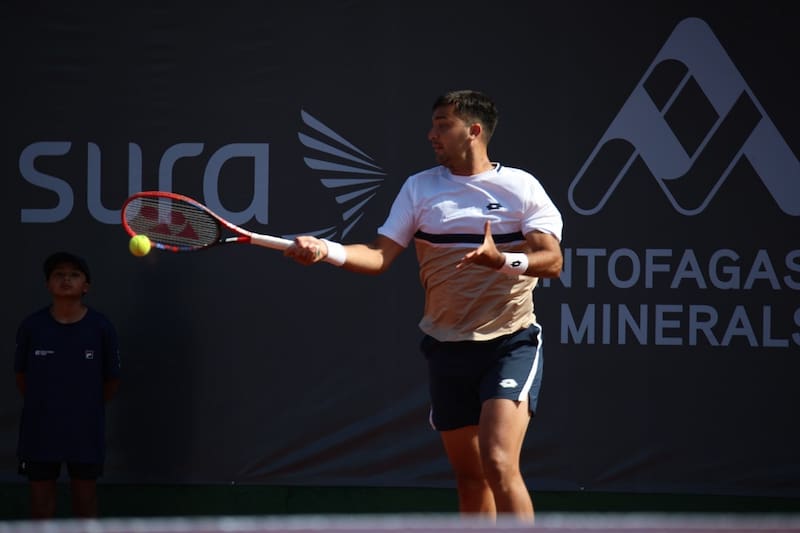 El chileno se quedó en cuartos de final. Foto: Prensa Challenger Antofagasta