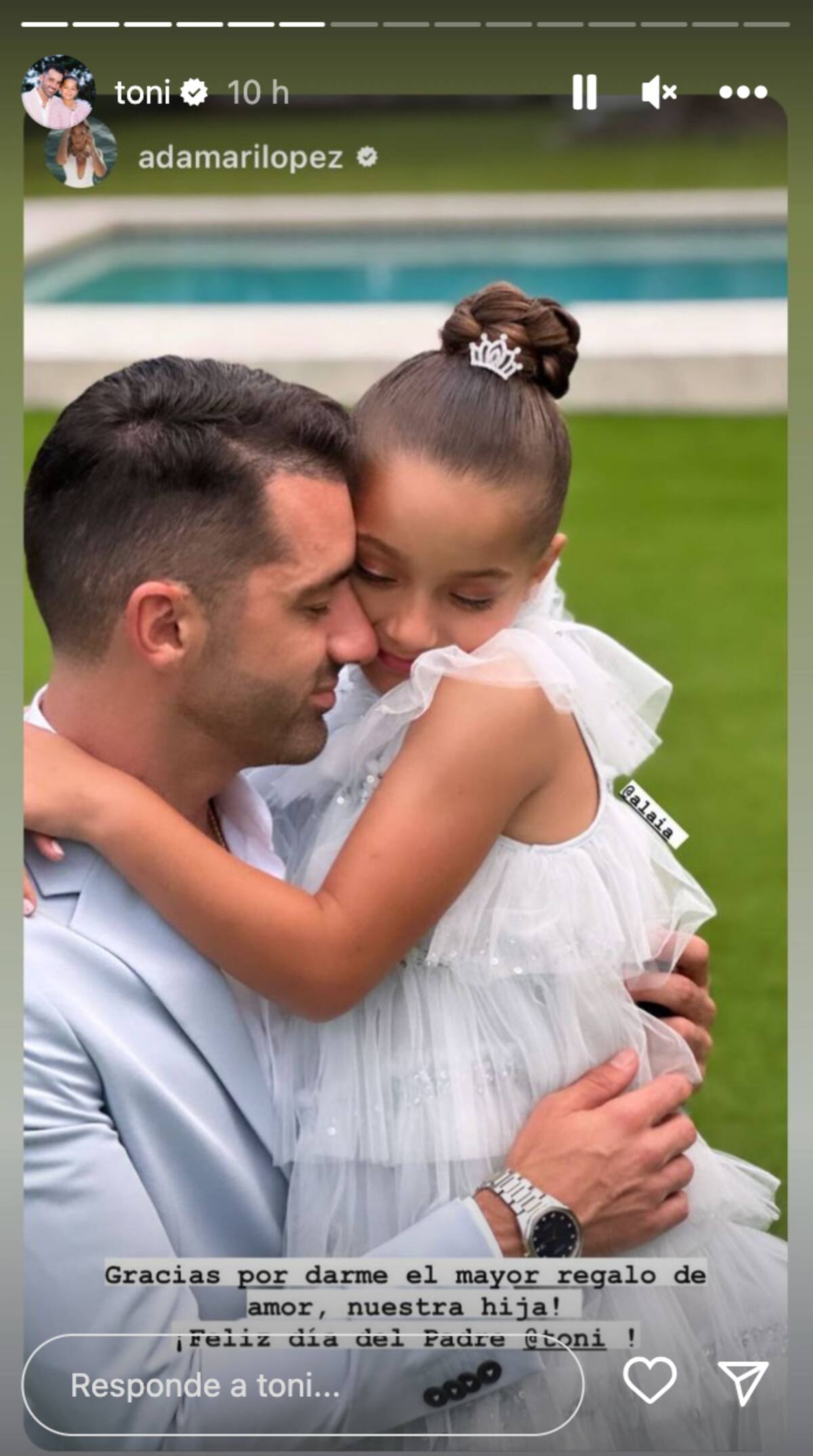 Adamari Lopez felicitó a Toni Costa por el Día del Padre