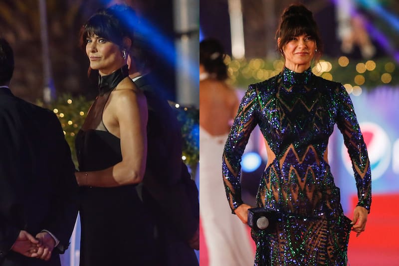 La modelo se lució con dos outfits distintos durante la Noche Cero en el 2023.