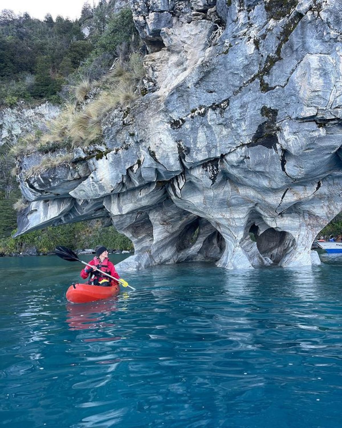 Tonka Tomicic en su viaje al sur. Créditos: @tonkatomicicpetric