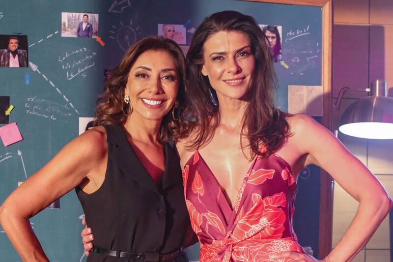 Tonka Tomicic y Carmen Gloria Arroyo en promoción de "Échale la Culpa a Viña"/ Canal 13