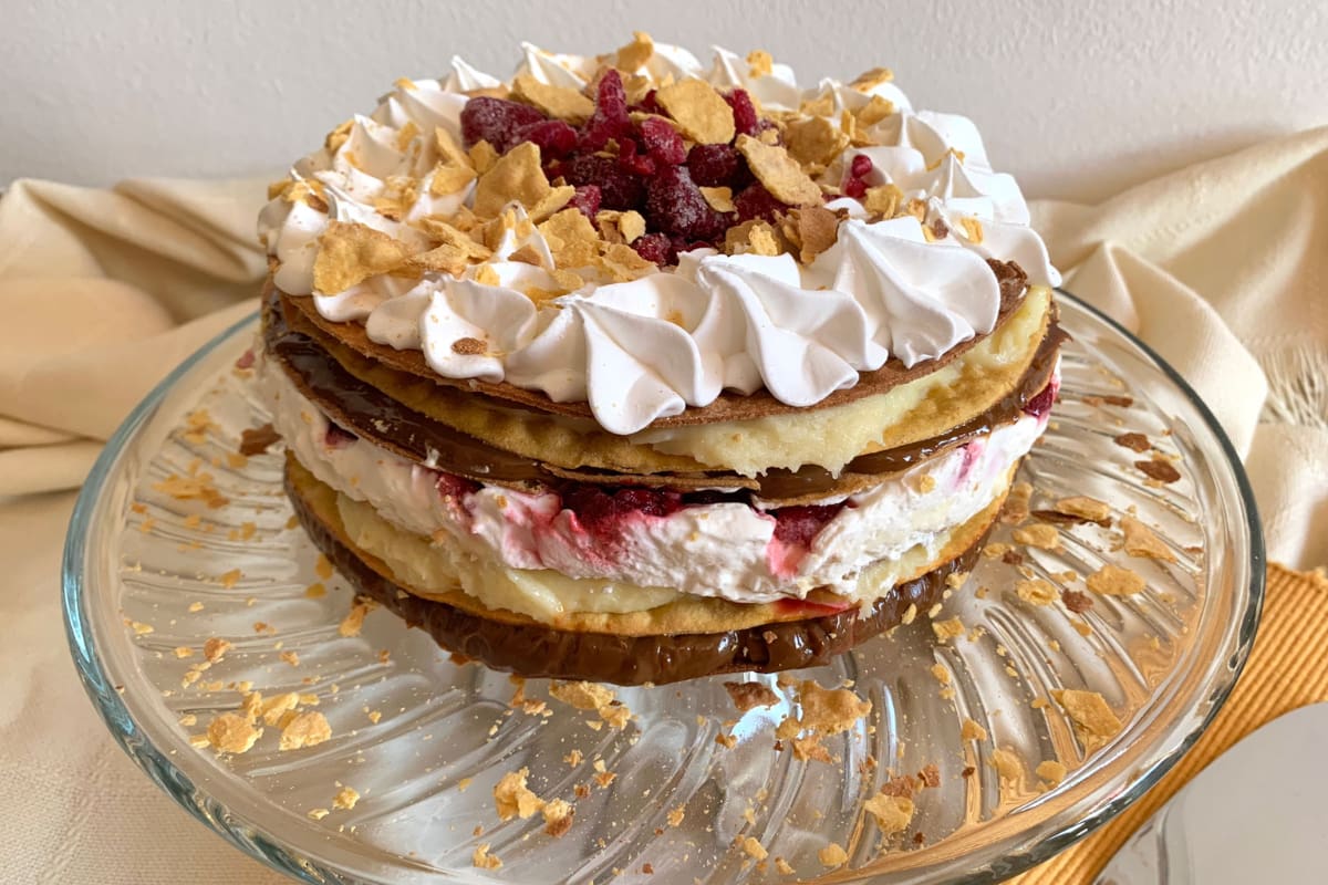 Este pastel es muy sencillo de preparar.