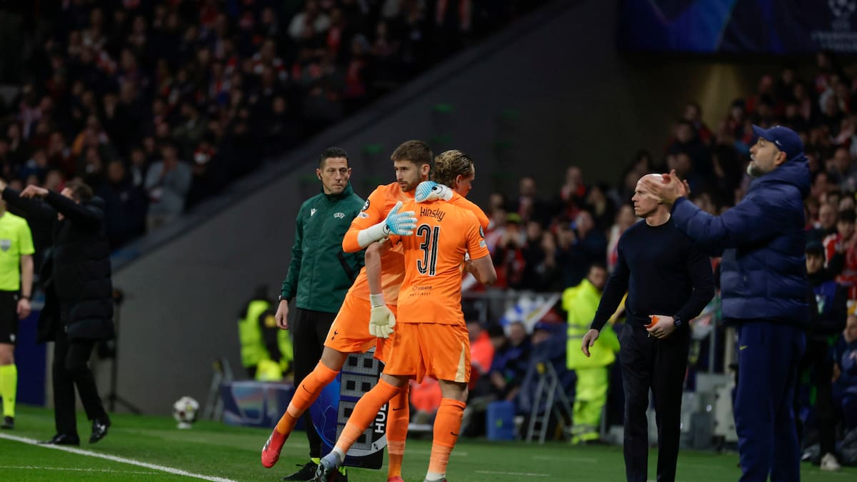 VIDEO | ¡Papelón histórico en la Champions! Arquero del Tottenham recibió tres goles y lo sacaron a los 16 minutos