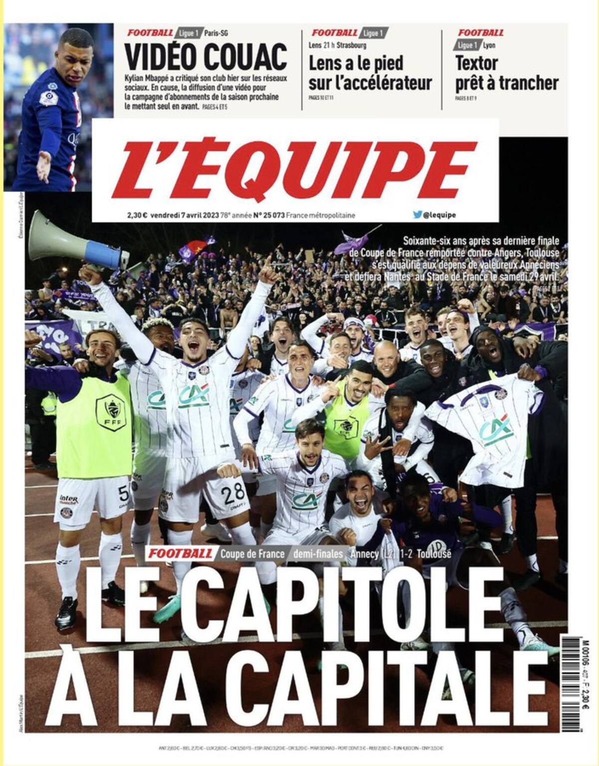 El equipo de Gabriel Suazo se tomó la portada de L'equipo