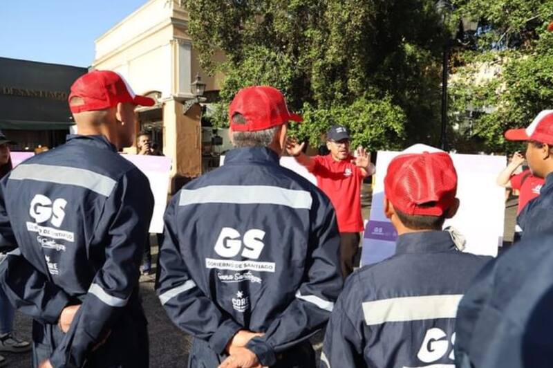 Trabajos en la Municipalidad de Santiago. Créditos: @munistgo