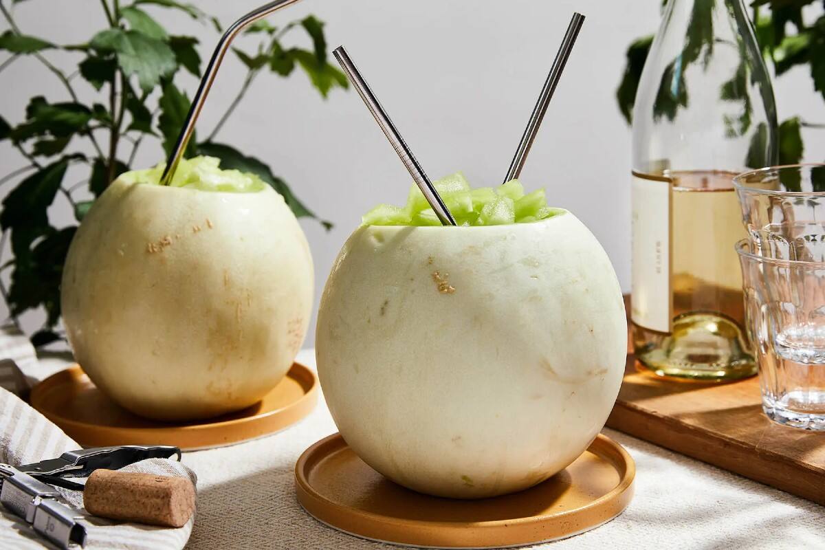 Uno de los tragos favoritos para las festividades nacionales es el clásico "Melvin", o "melón con vino".