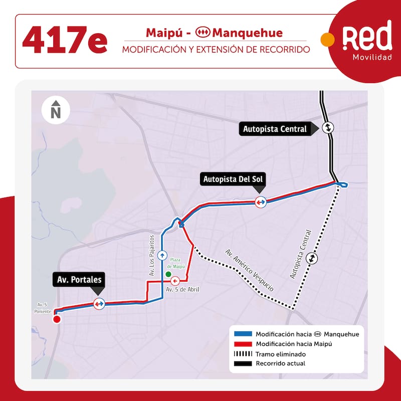 Este trazo también fue modificado.