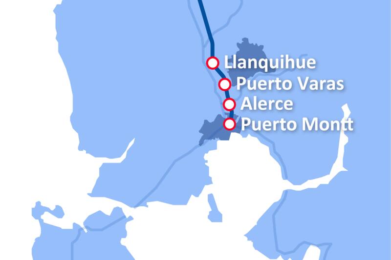 La ruta contempla cuatro estaciones.