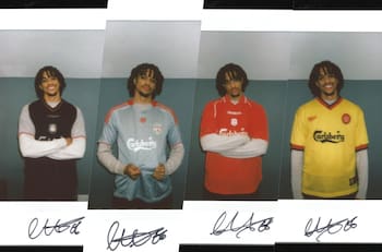 ¡Un clásico! Trent Alexander-Arnold se luce en fotos polaroids con camisetas viejas del Liverpool