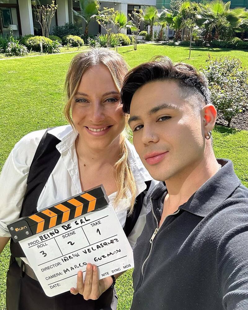 Trinidad Cerda junto a Iñaki Velásquez. Foto: Instagram.