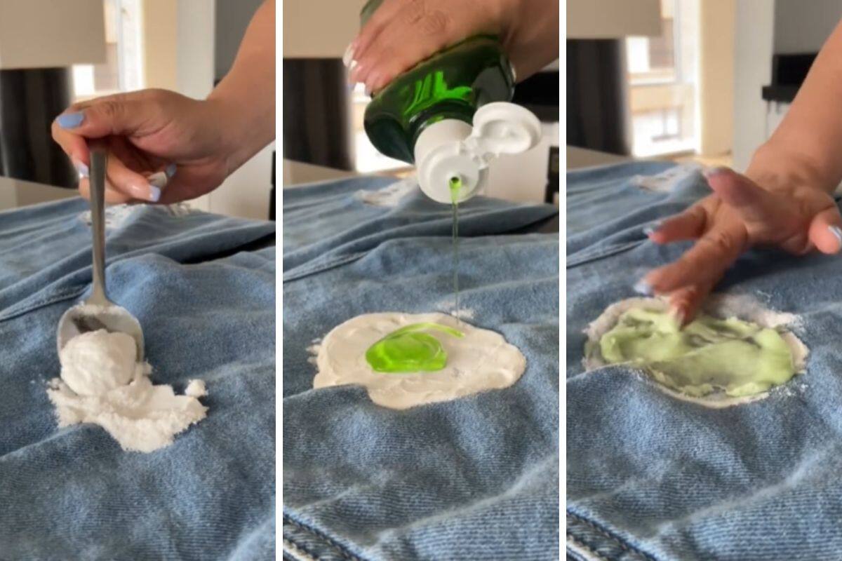 Con estos dos ingredientes puedes hacer la mezcla para quitar las manchas de comida y grasa de tus prendas.
Créditos: TikTok.