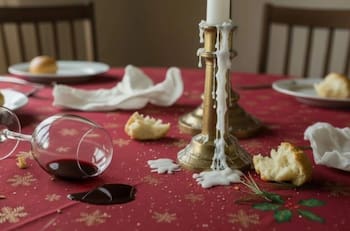 Truco casero para eliminar la cera de vela de tus manteles y candelabros después de las fiestas de fin de año