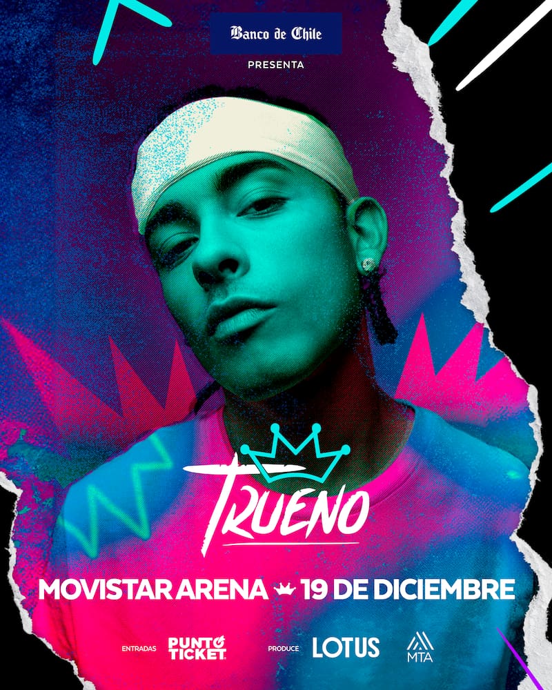 Trueno llega a Chile el próximo 19 de diciembre.
