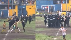 VIDEO | Le pegaron al árbitro: brutal pelea en Argentina terminó con la policía amenazando con disparos