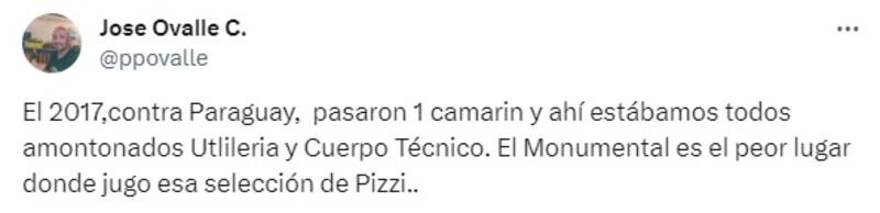Ovalle apoyó a Sánchez a través de X