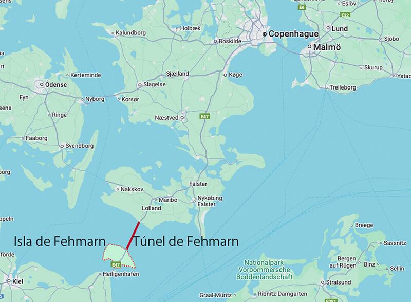 Acá estará ubicado el túnel submarino.