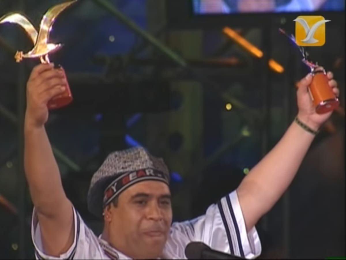 El artista triunfó en la Quinta Vergara y protagonizó una polémica situación con Ítalo Passalacqua. Créditos: @FESTIVALDEVINACHILE en Youtube.