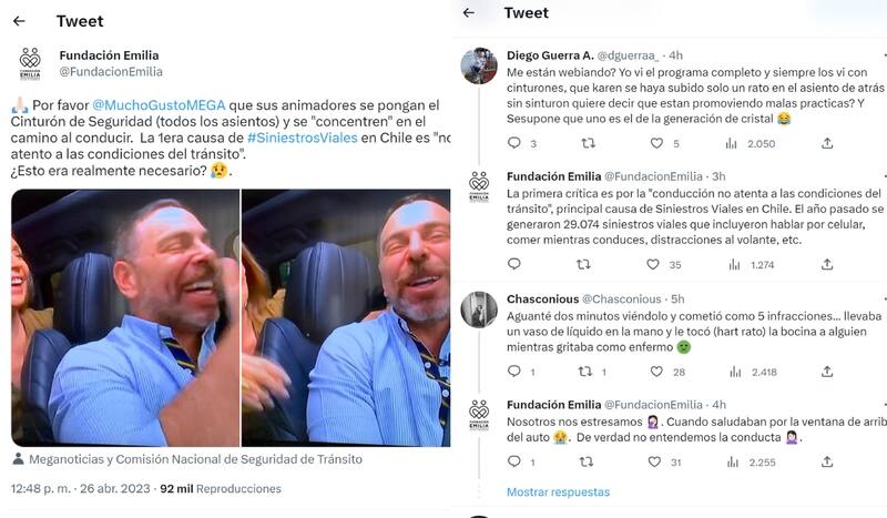 Tweet Fundación Emilia / Créditos: Twitter