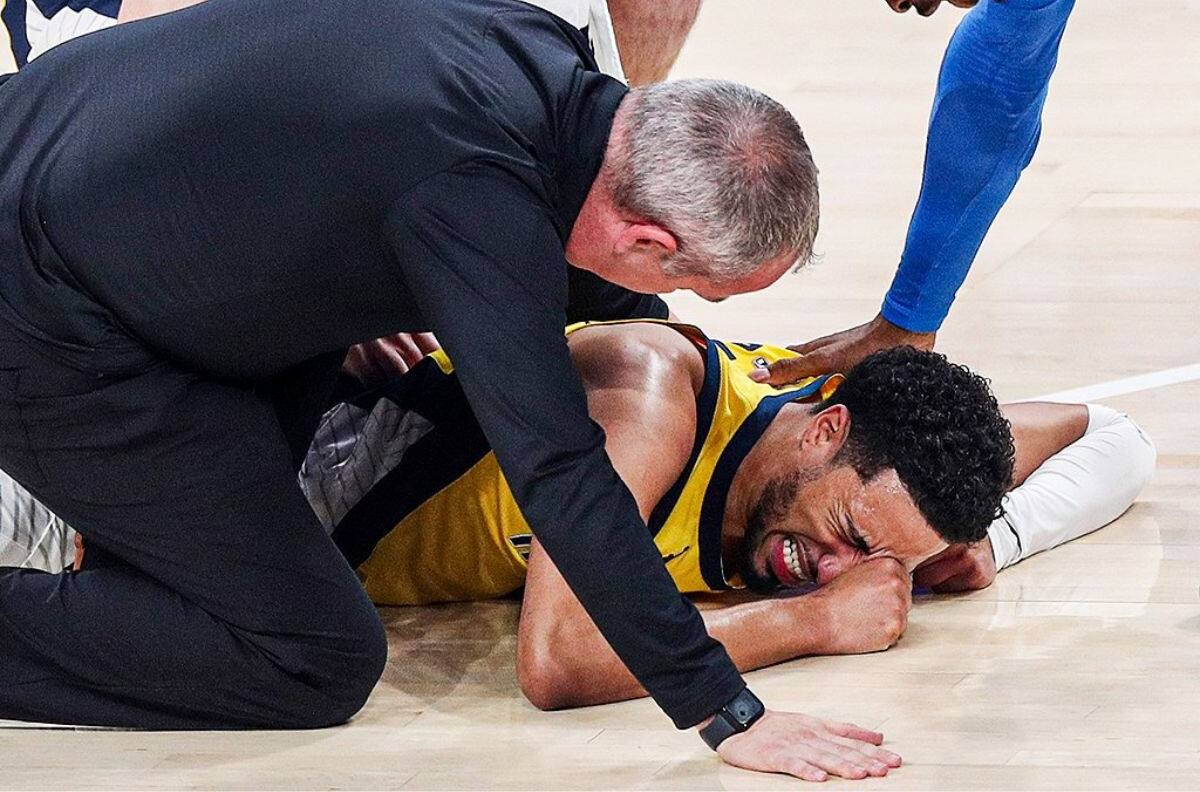 Se teme lo peor: la terrible lesión de Tyrese Haliburton en las Finales de la NBA