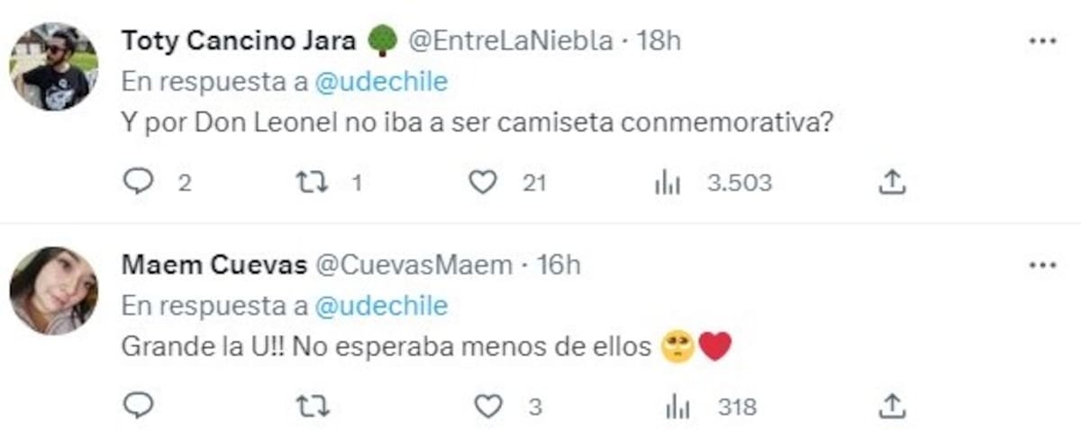 Reacciones de los hinchas por luto de la U por carabinero Daniel Palma