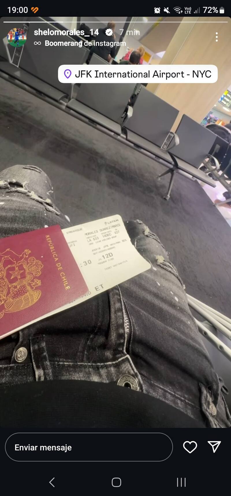 Publicación de Marcelo Morales en Instagram.