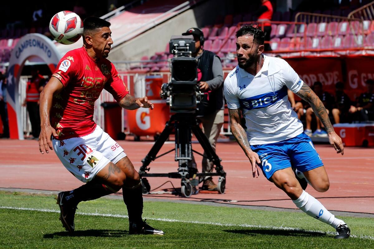 El último partido como local de la UC fue ante Unión Española, en el Estadio La Portada de La Serena. Foto: Agencia Aton.