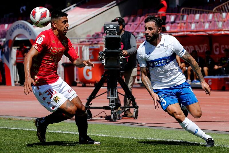 El último partido como local de la UC fue ante Unión Española, en el Estadio La Portada de La Serena. Foto: Agencia Aton.