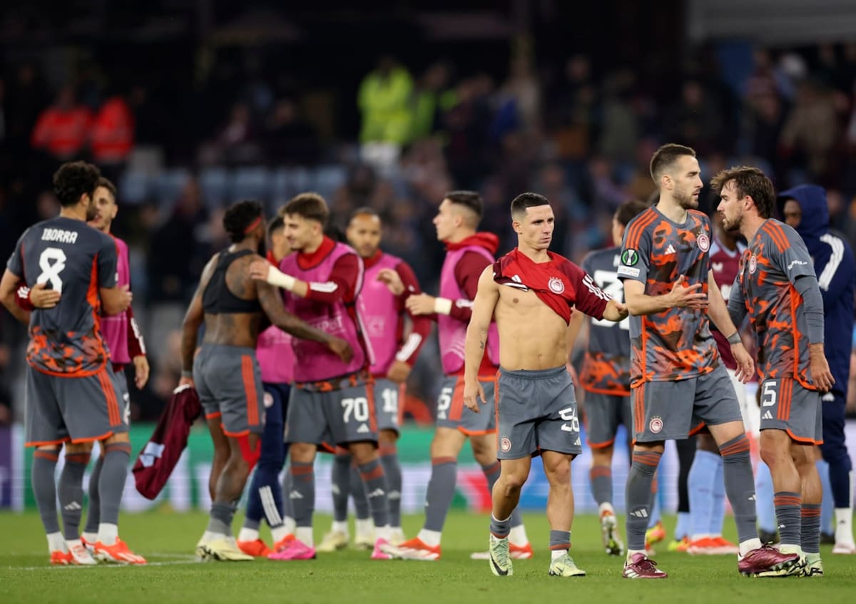 Semifinal de ida entre Aston Villa y Olympiakos por Conference League.