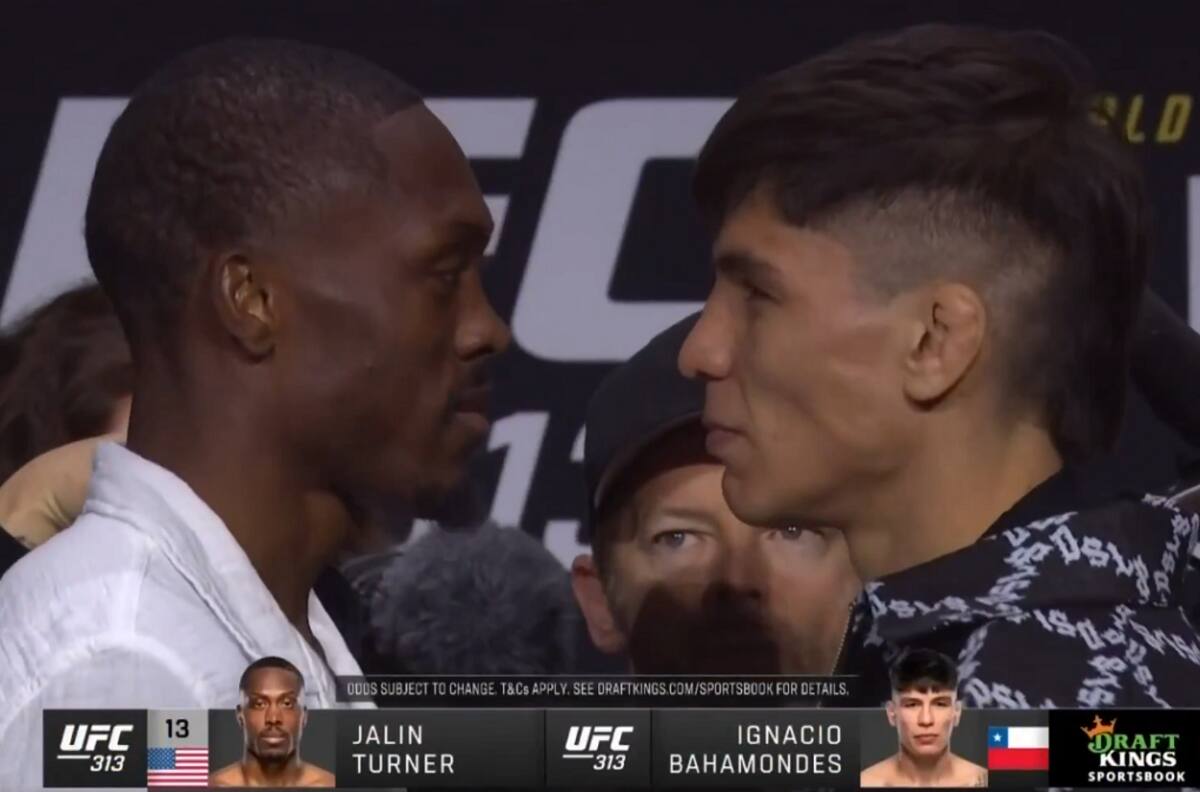 ¡Con barra chilena! Así fue el cara a cara de Jaula Bahamondes vs Jalin Turner