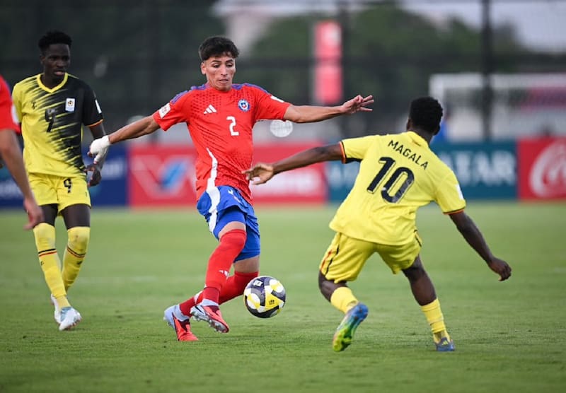 Uganda cayó ante Chile, pero estará en octavos de final. Foto: ANFP