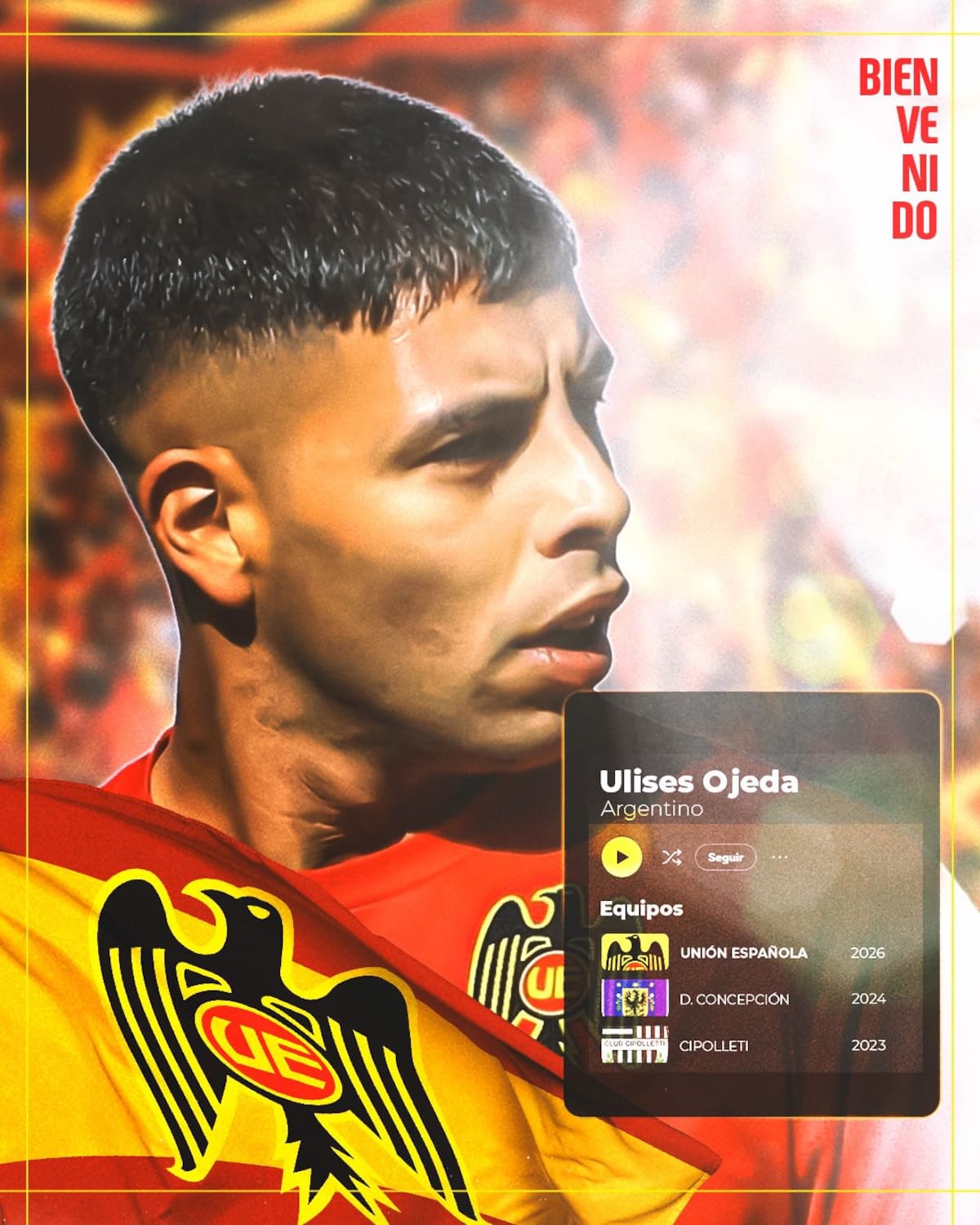 El volante es nuevo refuerzo del Unión Española.