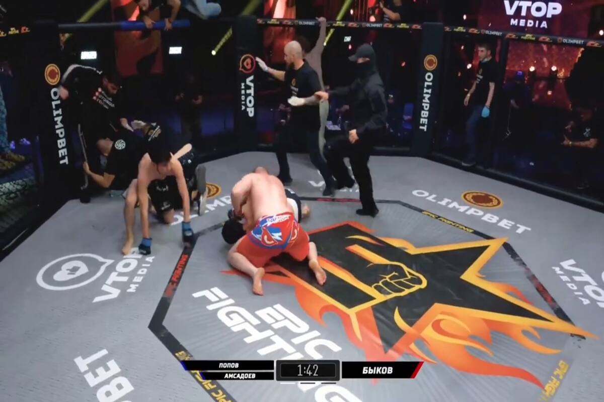 terminó en una trifulca con varios involucrados al interior del hexágono.