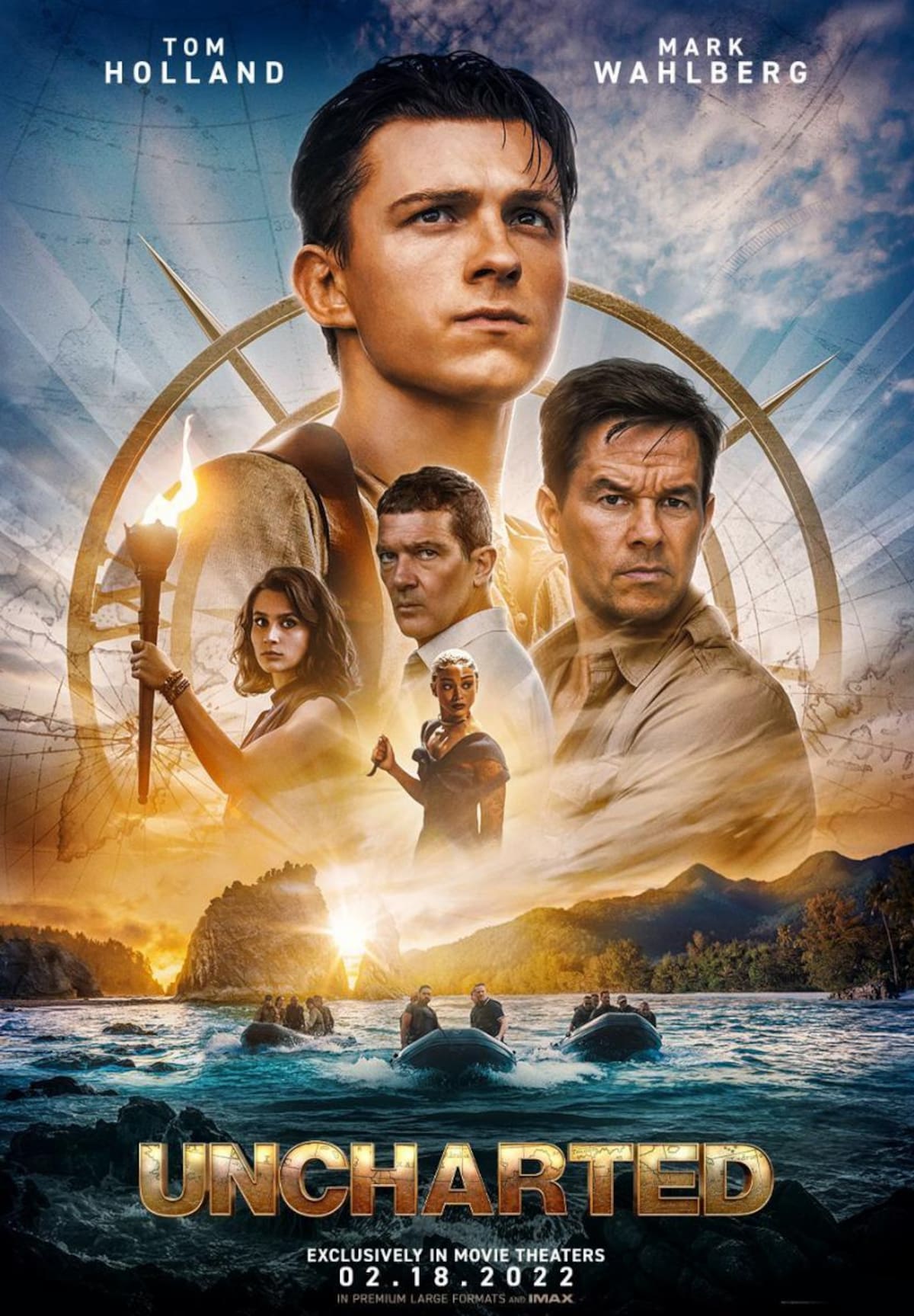La película es protagonizada por Tom Holland y Mark Wahlberg. Créditos: Sony Pictures.