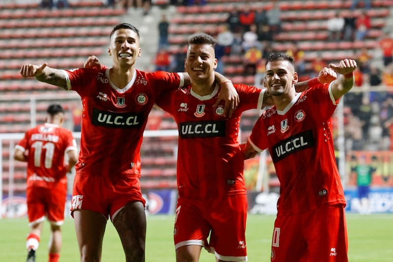 Unión La Calera festejando en el Campeonato Nacional. Foto: Agencia Aton.
