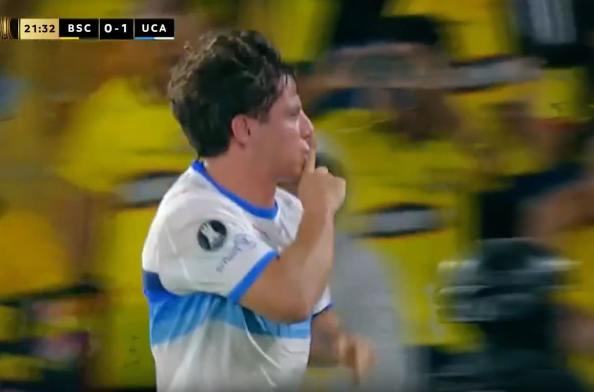 VIDEO | Mandó a callar al público: el gol de Clemente Montes que ilusiona a la UC en Ecuador