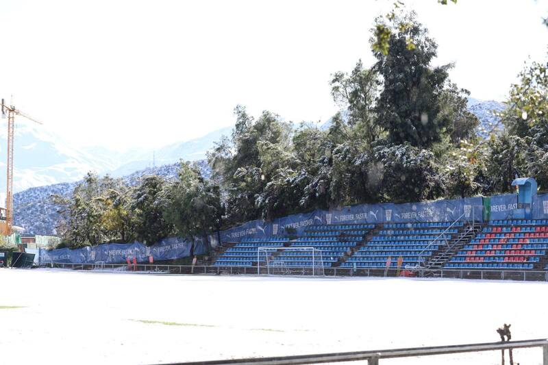 Así se veía el Complejo Raimundo Tupper esta mañana.
