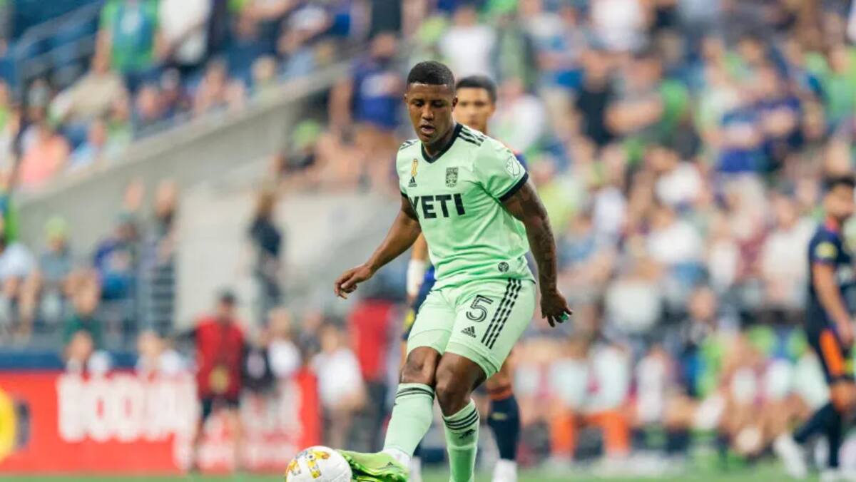 Jhojan Valencia en su paso por el Austin FC.