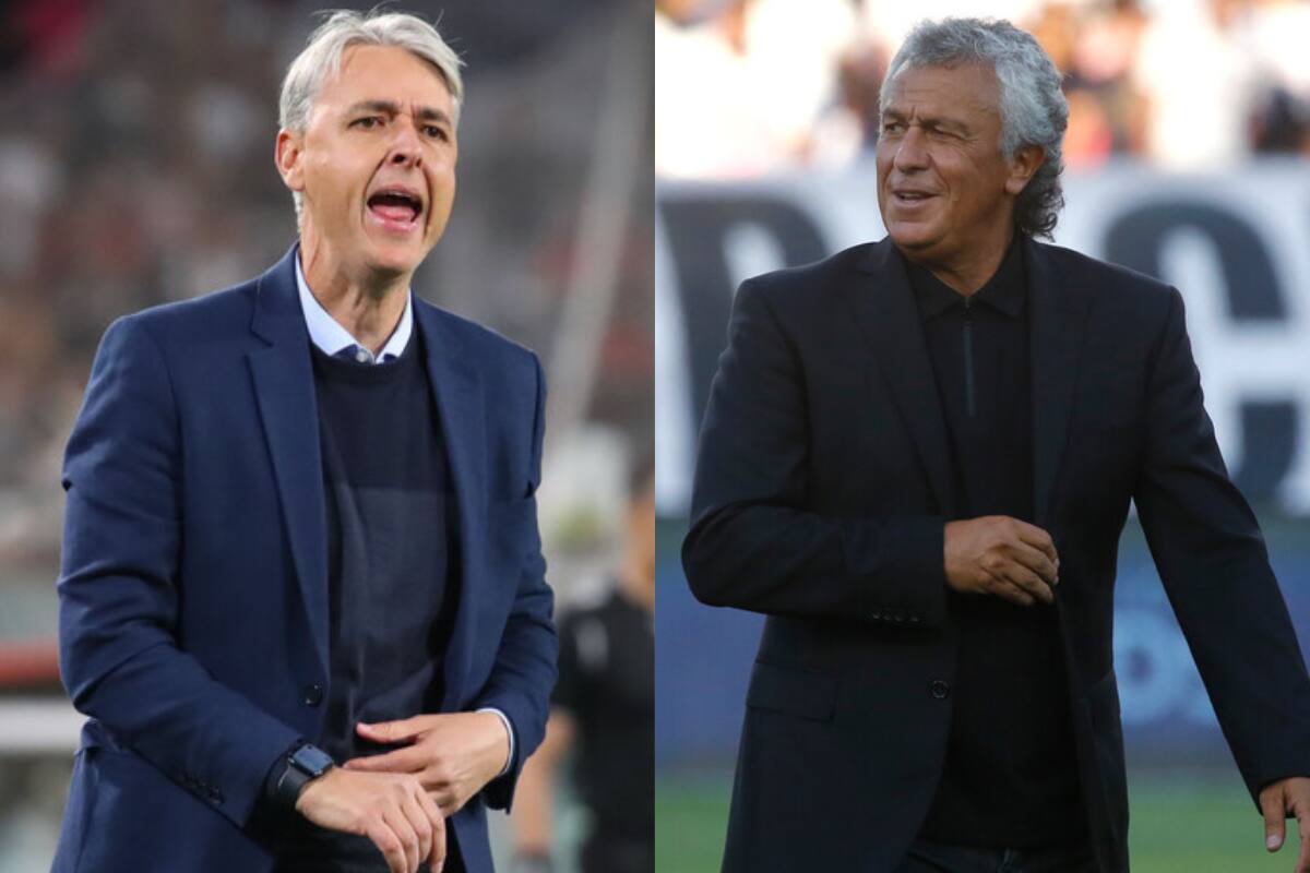 Gorosito aconsejó a Tiago Nunes para que la UC tumbe a la U en el Clásico Universitario. Foto: Aton.