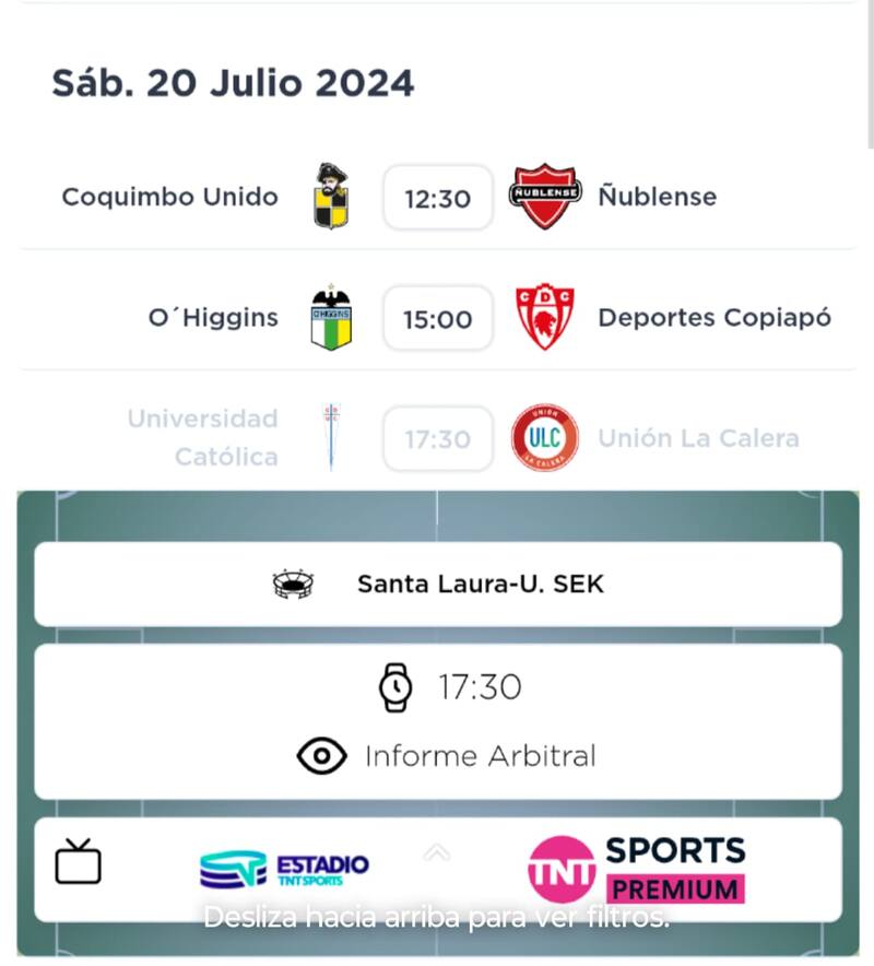 Universidad Católica será local ante La Calera en Santa Laura.