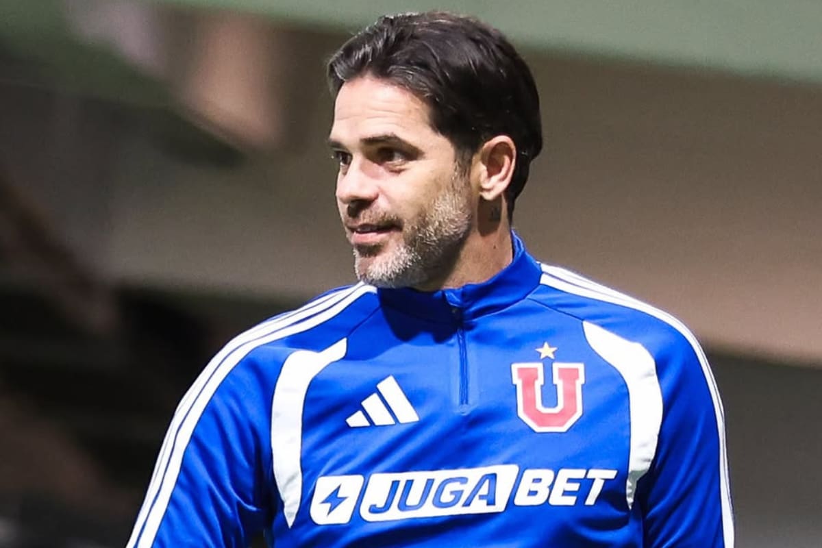 Fernando Gago, entrenador de los azules. Foto: U. de Chile.