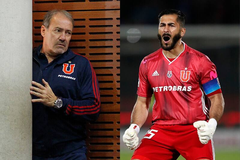Sergio Vargas y Johnny Herrera, dos de los grandes arqueros de la U. Fotos: Aton.