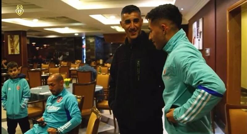 Osvaldo González compartió con el plantel de la U en Concepción.