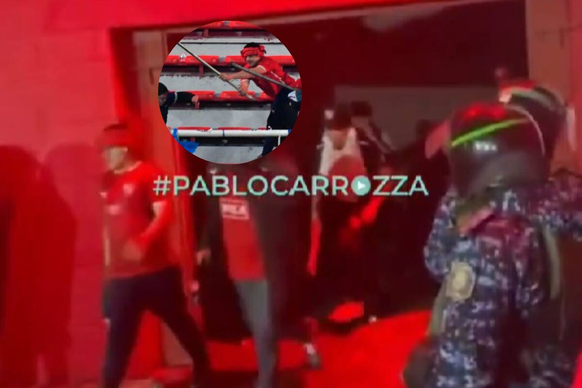 Hincha de Independiente capturado en un video.