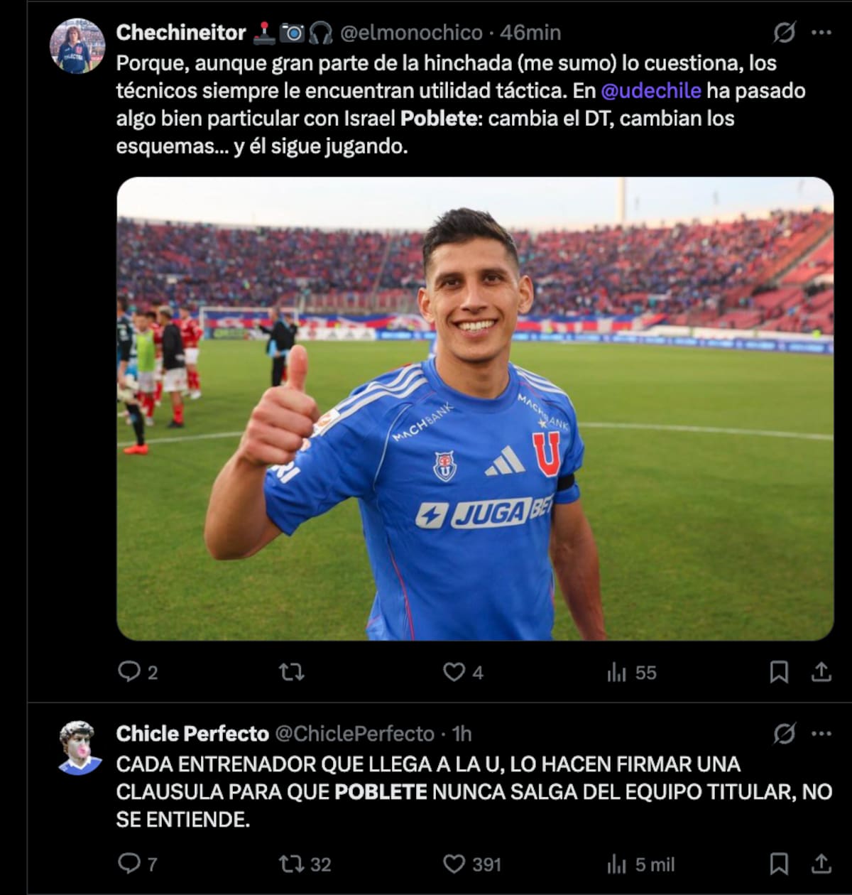 Israel Poblete fue criticado por los hinchas tras el duelo en El Salvador. Foto: Captura.