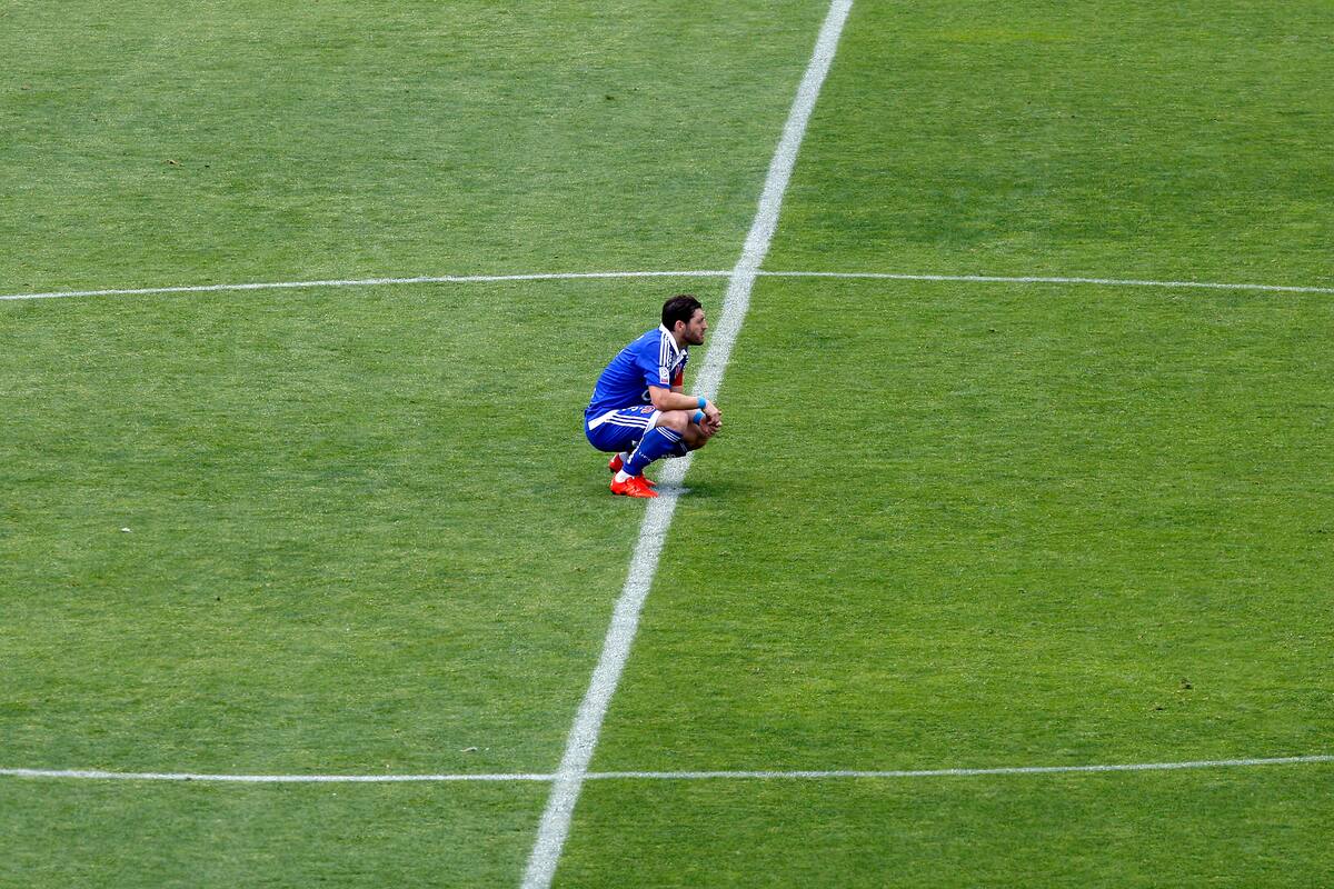 José Rojas, durante su etapa en los azules.
Foto: Photosport
