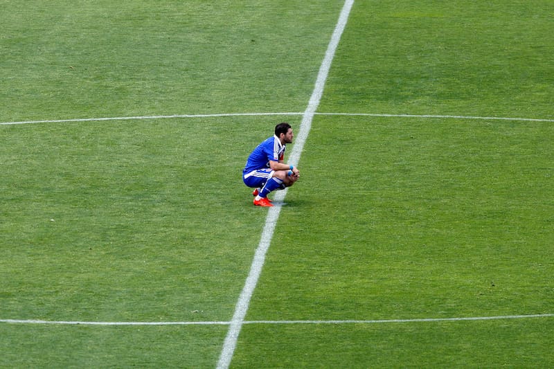 José Rojas, durante su etapa en los azules.
Foto: Photosport