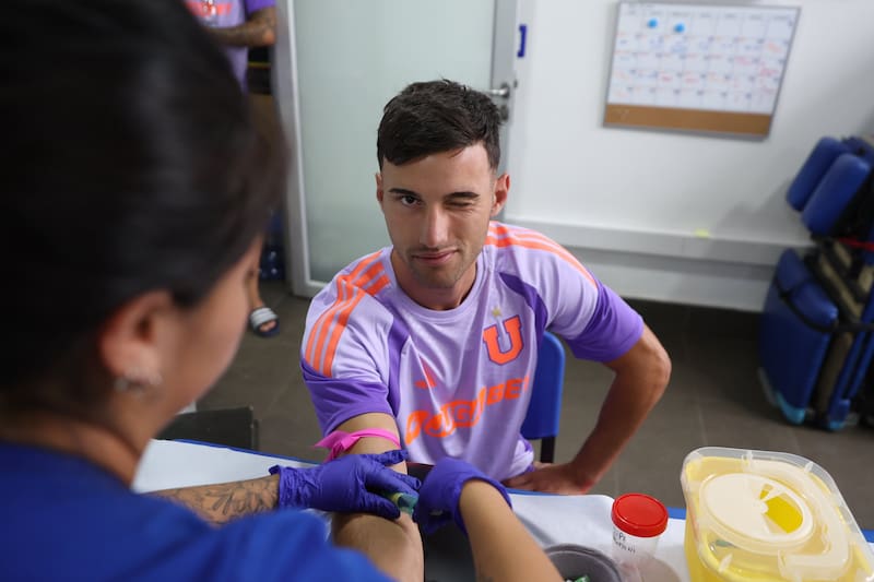 Jugador azules en el inicio de la pretemporada.